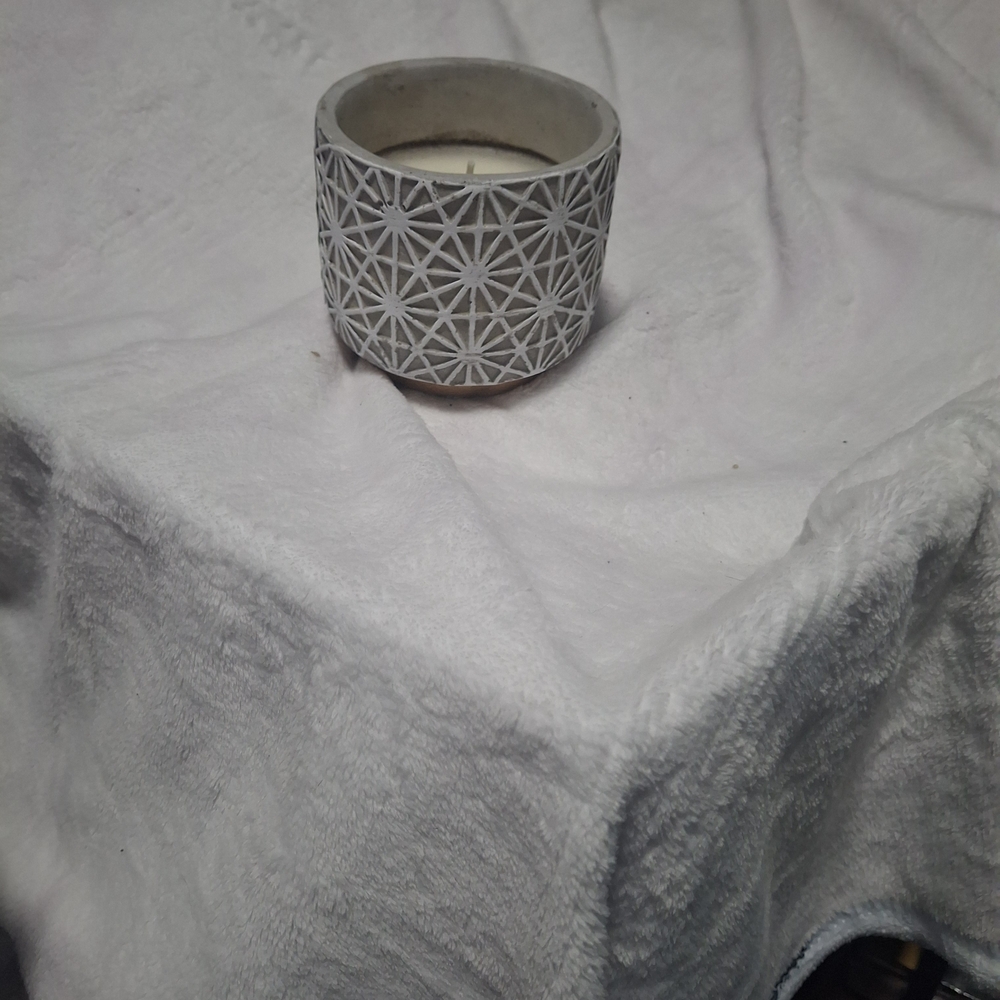 Geometric Patterned Candle Holder Citronella 2 Pk